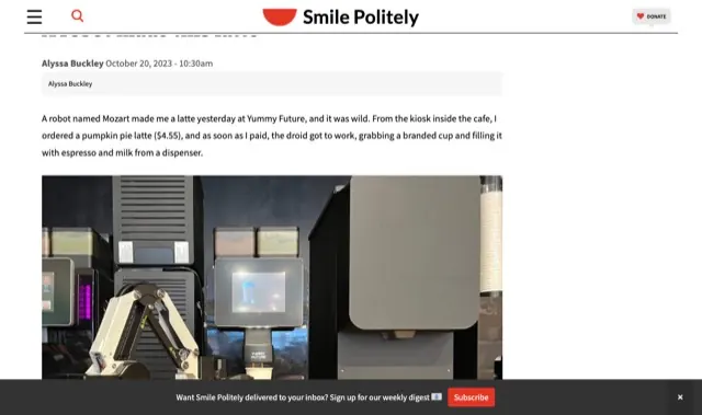 Smile Politely article page