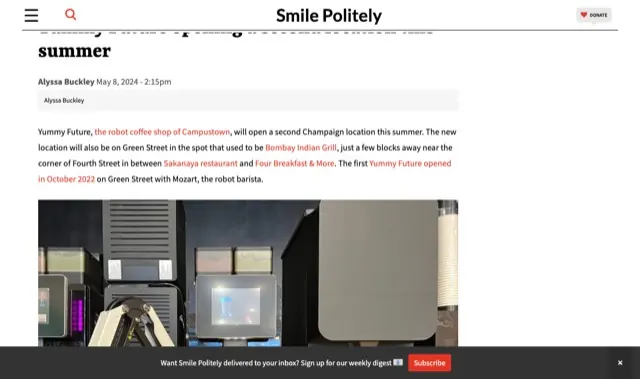 Smile Politely article page